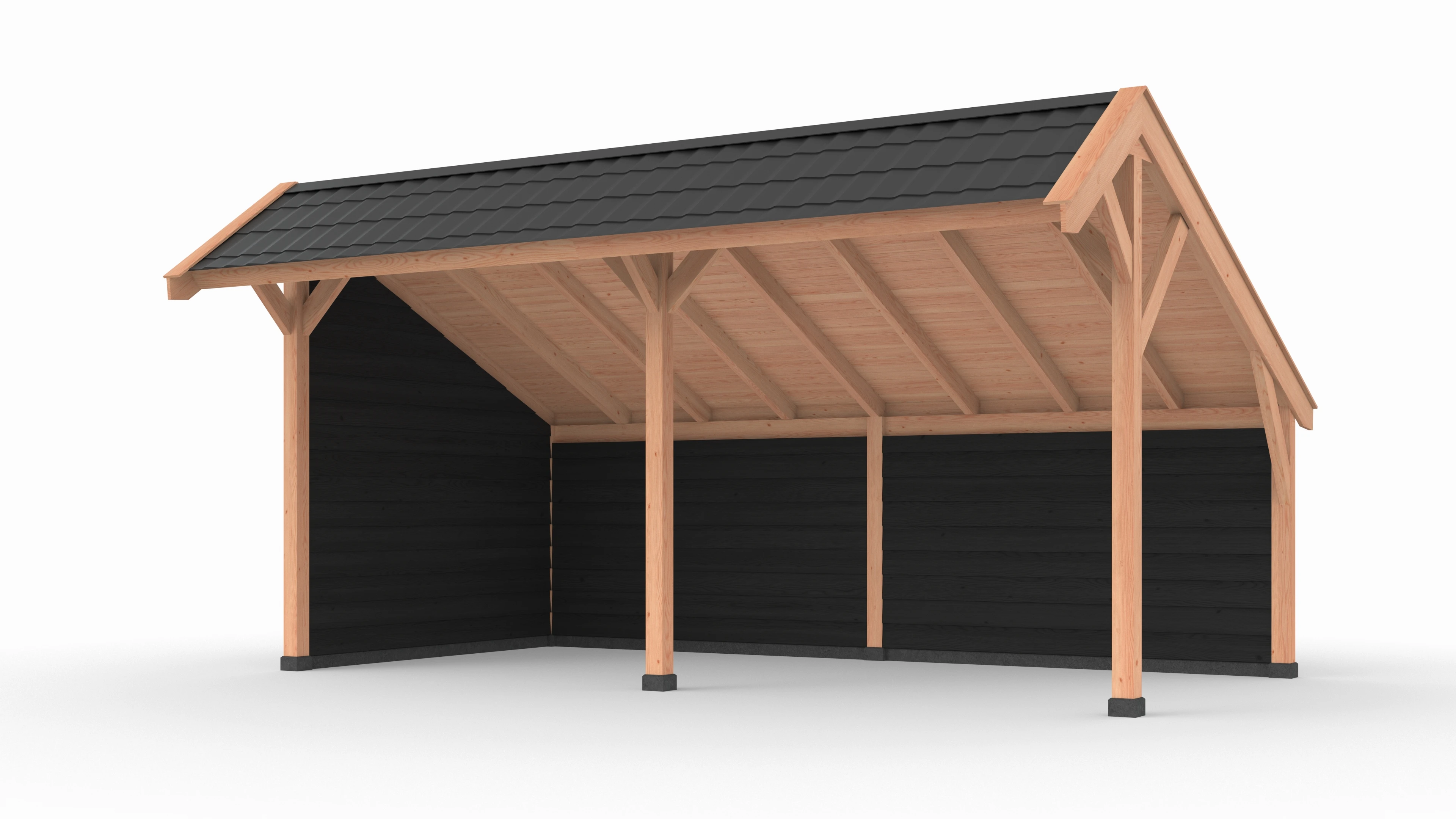 Douglas DIY kapschuur, 600 x 300, met achterwand en zijwand, Westwood - Afbeelding 5